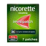 Nicorette Invisi 15mg nicotine patch 7 patches, UK version