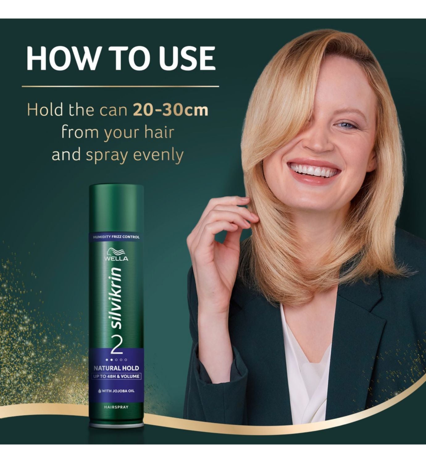 Wella Silvikrin laque fixation naturelle 400ml (marque britannique)