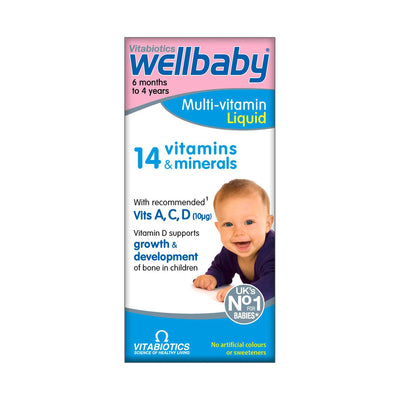 Boots Vitabiotics Wellbaby Multi-Vitamin Liquid Infant Supplement 150ml- Buy online at McGrocer