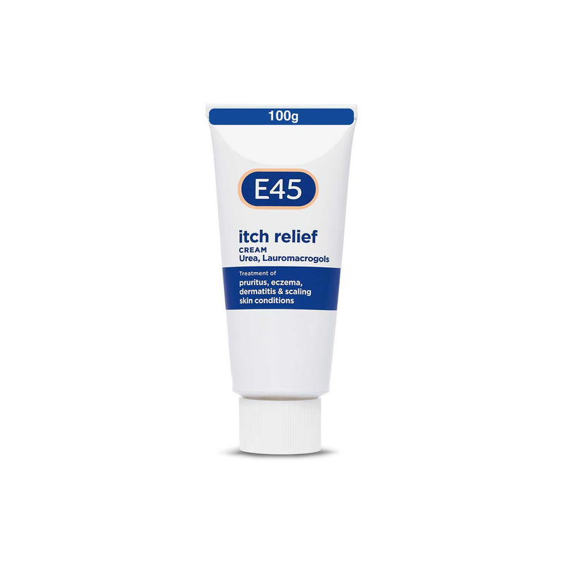 E45 Itch Relief Cream 100g tube, imported from the UK