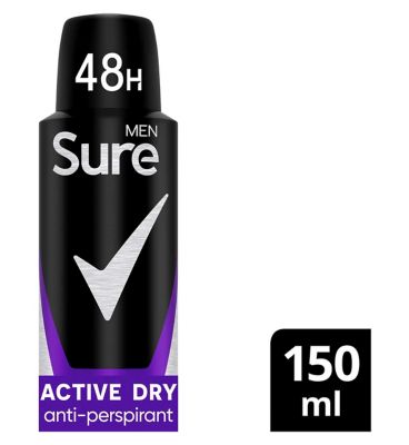 Sure Men Antiperspirant Aerosol Active Dry 150 ml