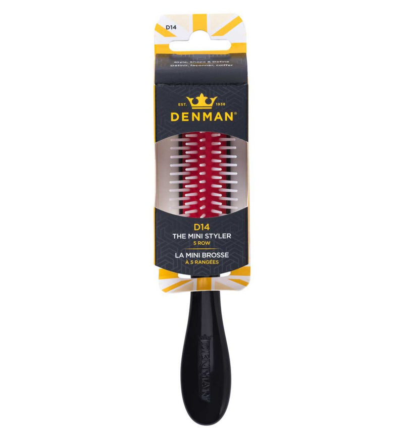 Denman Mini Curl Definer Bürste, 5 Reihen – Britisches Produkt