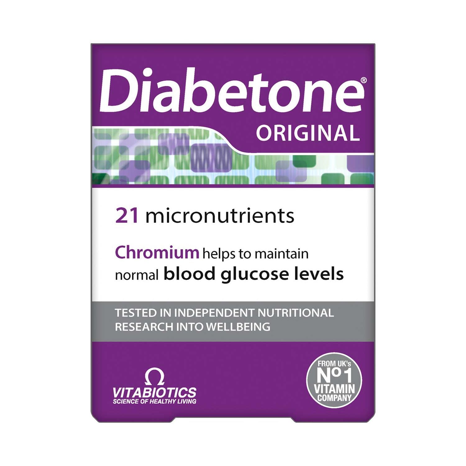 Vitabiotics Diabetone multivitamin supplement 30 tablets - British product