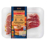 100% British pork dry cured smoked back bacon 8 pack, UK version