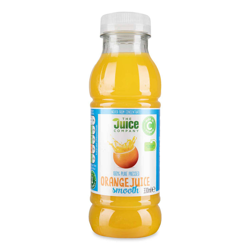 100% pure pressed orange juice 330ml - British product