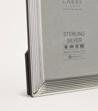Carrs Silver sterling silver fluted photo frame 6x4 inches - British product