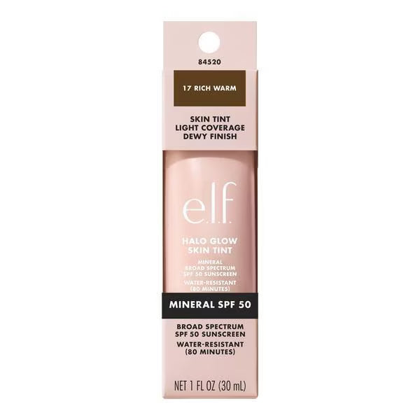 e.l.f. Halo Glow Skin Tint 17 Rich Warm - British product