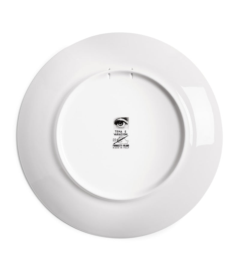 Fornasetti Tema e Variazioni No. 22 wall plate 26cm - British product