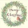 Sainsburys Home Traditional Robin Wreath Dinner Napkins x10