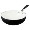 Sainsburys Collection Black Ceramic Induction Wok 28cm