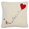 Valentine's Day Dog Patch Decorative Cushion 30x30cm
