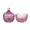 Sainsburys Sainsburys Chatsworth Pressed Glass Candle- Buy online at McGrocer