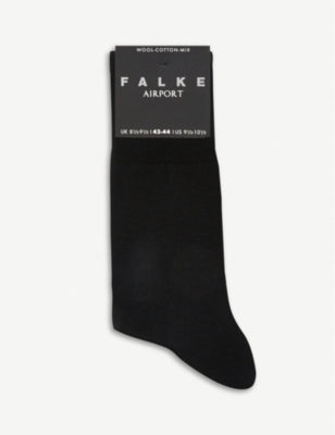 Falke Airport wool-blend socks with 60% wool (British brand)