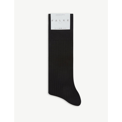 selfridges Falke No7 Ribbed Virgin Wool Socks- Buy online at McGrocer