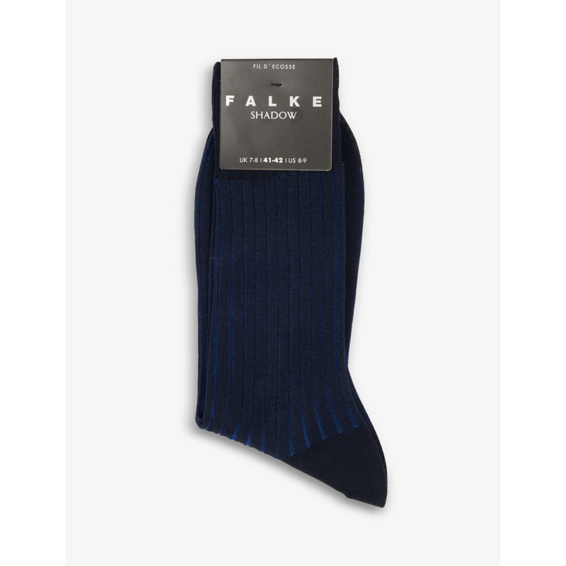 Shadow striped cotton-blend socks - BLACK/GREY - 5.5-6.5