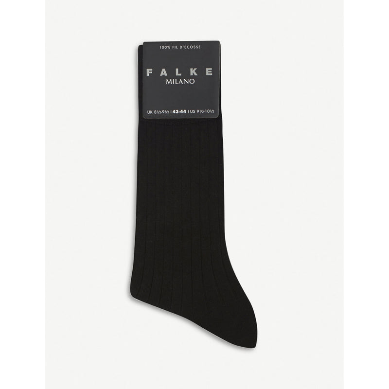 Milano cotton-blend socks - BLACK - 5.5-6.5