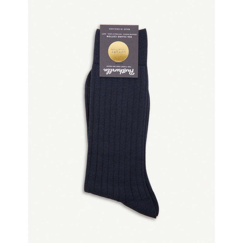 Sea Island Cotton Socks - BEIGE - S