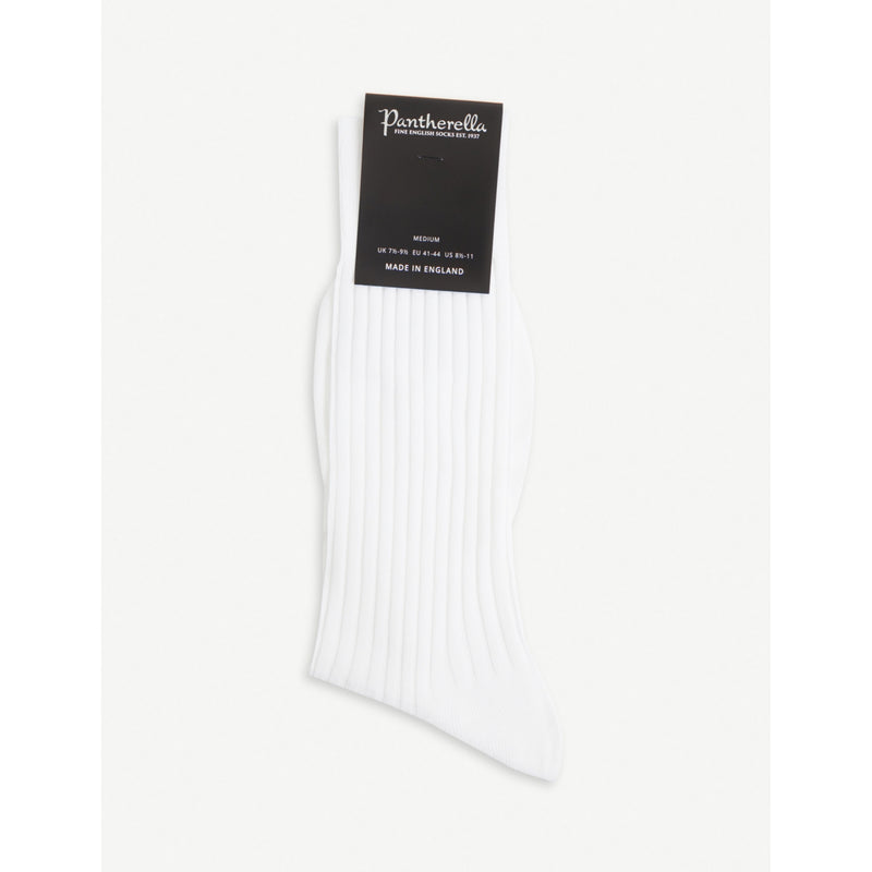 Ribbed cotton-blend socks - DUSTY PINK - S