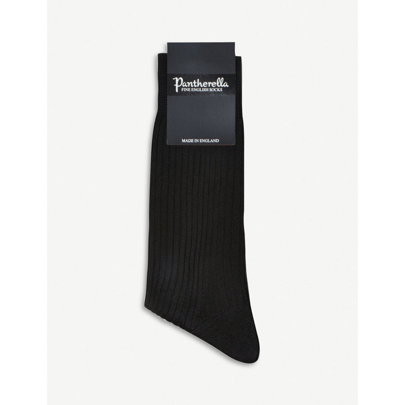Short ribbed silk socks - 10