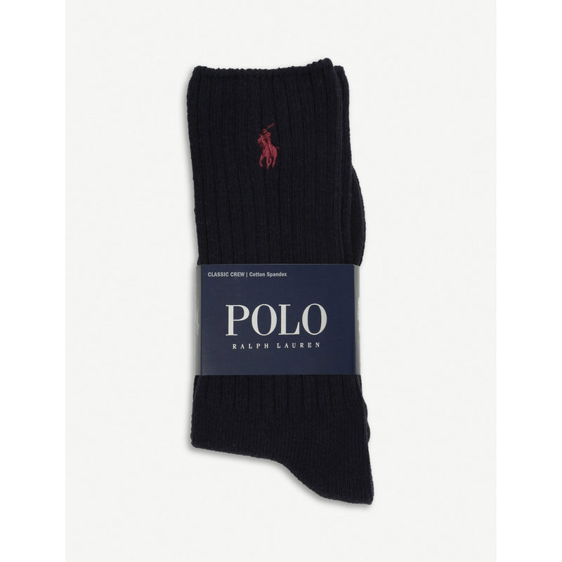 Polo Ralph Lauren ribbed cotton-blend socks, imported from the UK