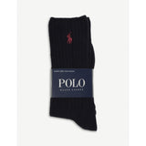 Polo Ralph Lauren ribbed cotton-blend socks, imported from the UK