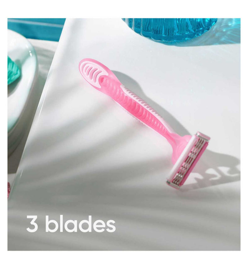 Gillette Venus Simply Venus 3 blade disposable razors 4 pack, imported from the UK