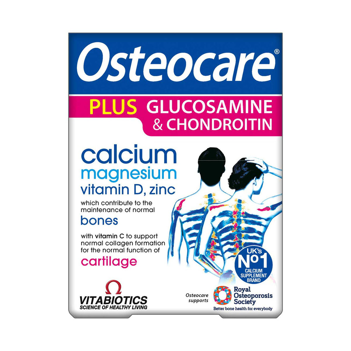 Vitabiotics Osteocare Glucosamine & Chondroitin tablets 60 - British product