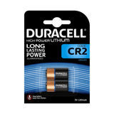 عبوة من 2 بطاريات ليثيوم Duracell CR2 - منتج بريطاني