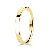 Costco 18ct yellow gold classic flat court wedding ring 2.5mm - British product