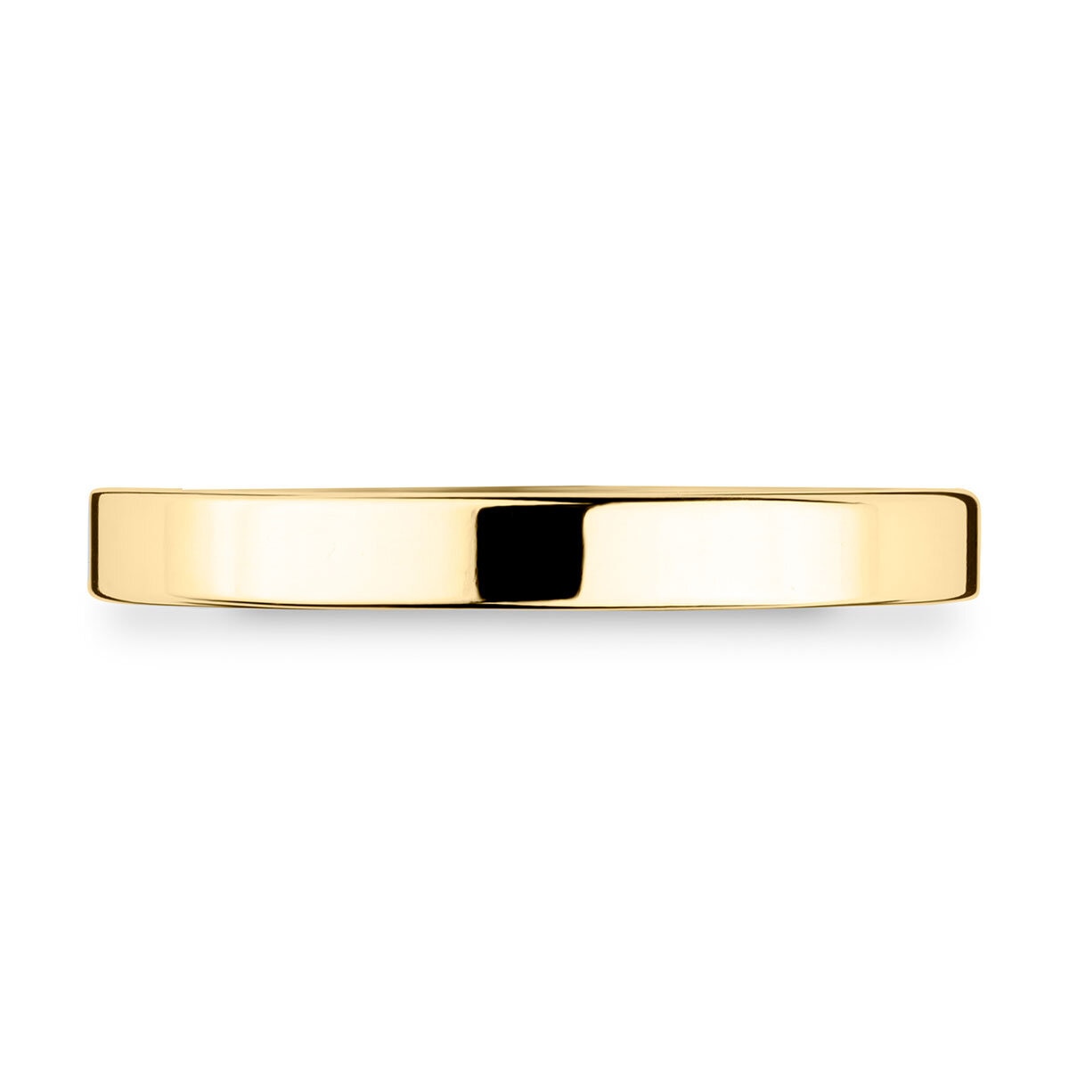 Costco 18ct yellow gold classic flat court wedding ring 2.5mm - British product