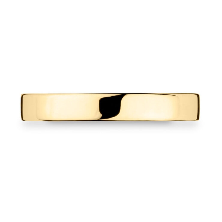 Costco 18ct yellow gold flat court wedding ring 3.0mm - British product