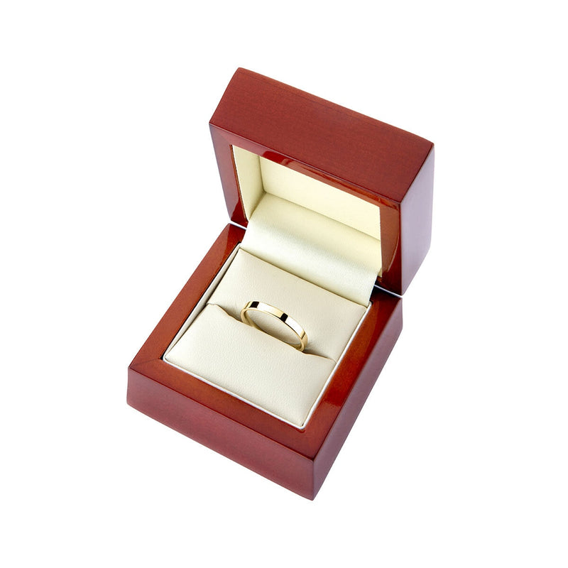 Costco 18ct yellow gold flat court wedding ring 3.0mm - British product