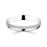 Costco 18ct white gold flat court wedding ring 3.0mm, UK version