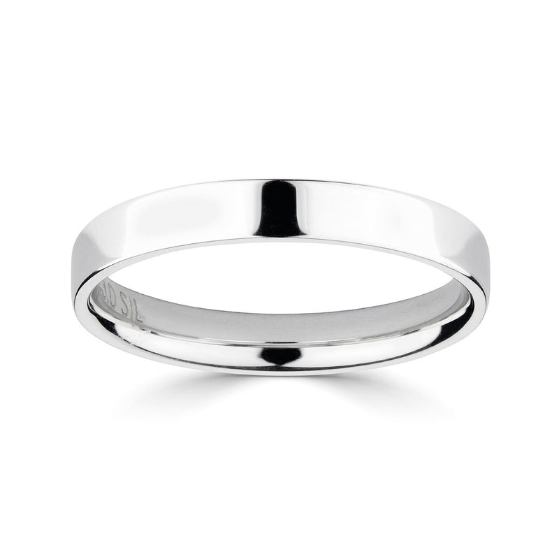 Costco 18ct white gold flat court wedding ring 3.0mm, UK version