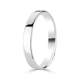 Costco 18ct white gold flat court wedding ring 3.0mm, UK version
