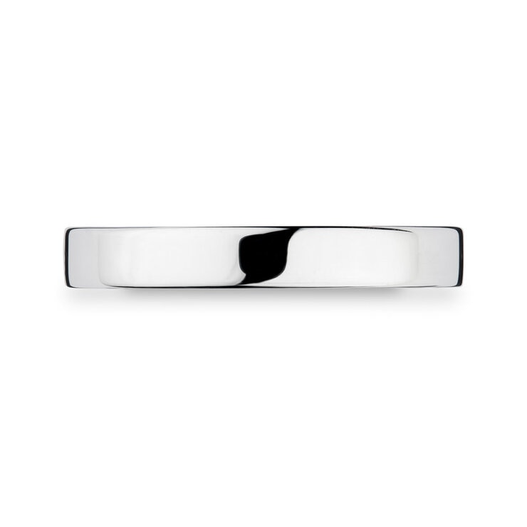 Platinum wedding ring 3.0mm classic flat court - British product