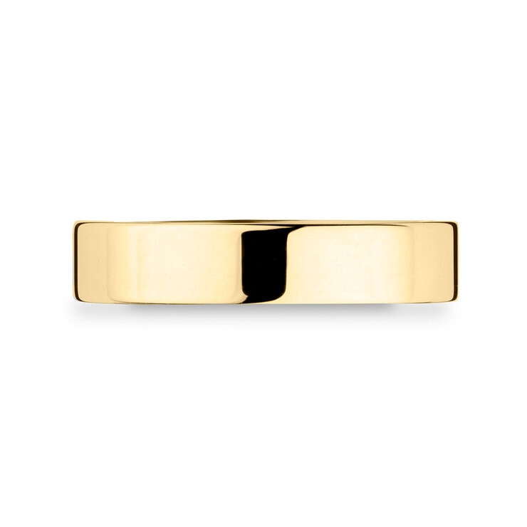 Costco classic flat court wedding ring 4.0mm 18ct yellow gold, UK version