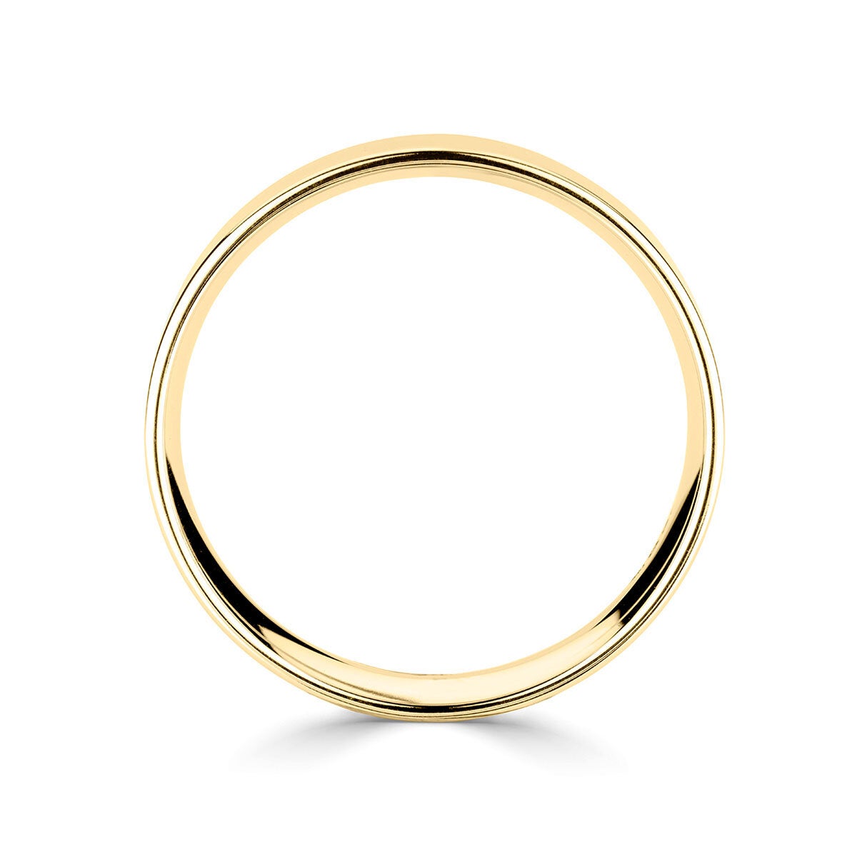 Costco 18ct yellow gold flat court wedding ring 5.0mm (British brand)