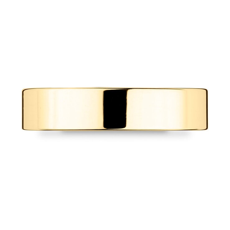 Costco 18ct yellow gold flat court wedding ring 5.0mm (British brand)
