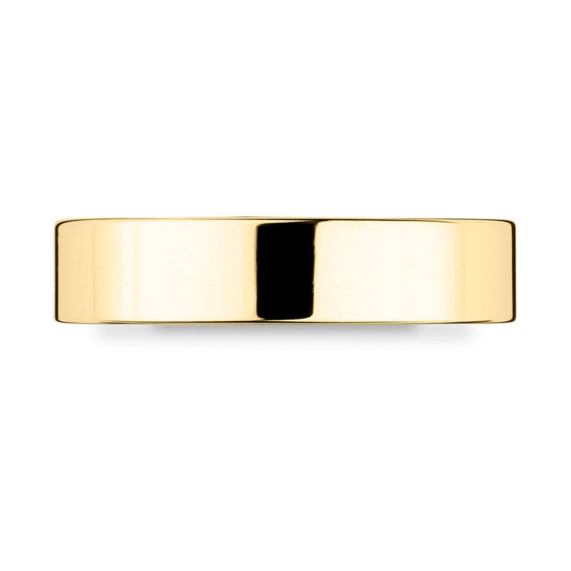 Costco 18ct yellow gold flat court wedding ring 5.0mm (British brand)