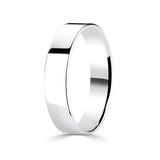 Costco 18ct white gold flat court wedding ring 5.0mm - British product