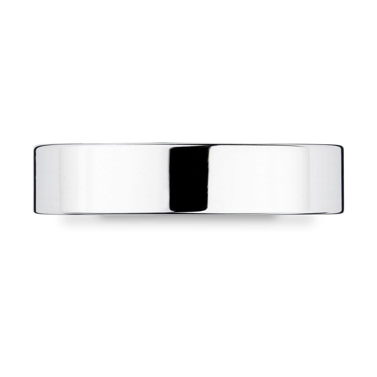 Costco 18ct white gold flat court wedding ring 5.0mm - British product