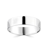 Costco Classic Flat Court Platinum wedding ring 6mm, imported from the UK