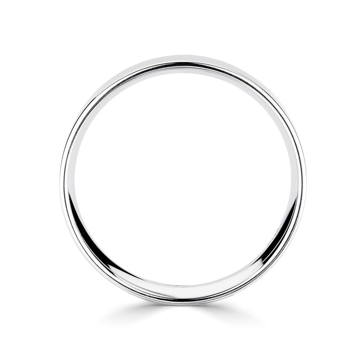 Costco Classic Flat Court Platinum wedding ring 6mm, imported from the UK