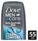 Dove Men+Care Clean Comfort body wash 55ml - British product