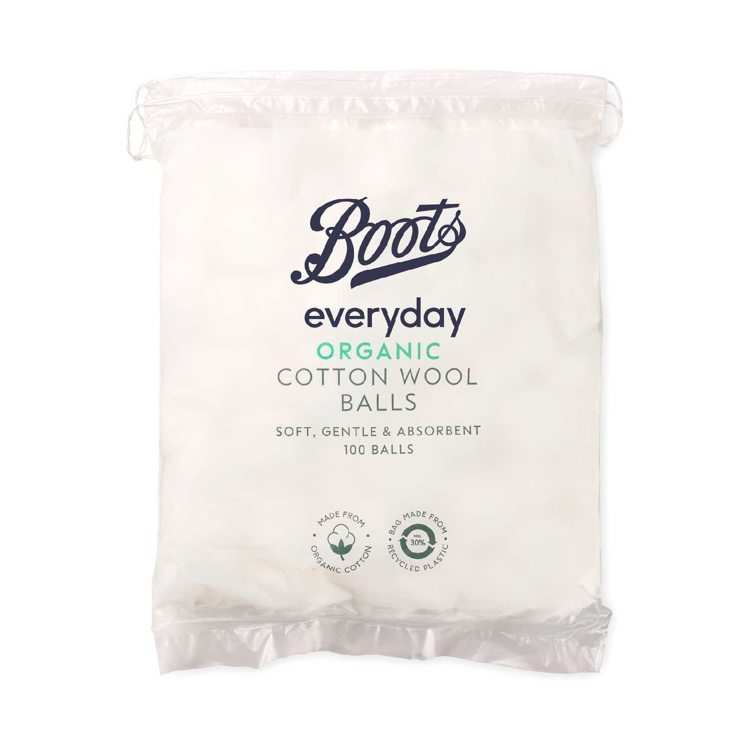 Boots Everyday Organic Cotton Wool Balls 100 - British product