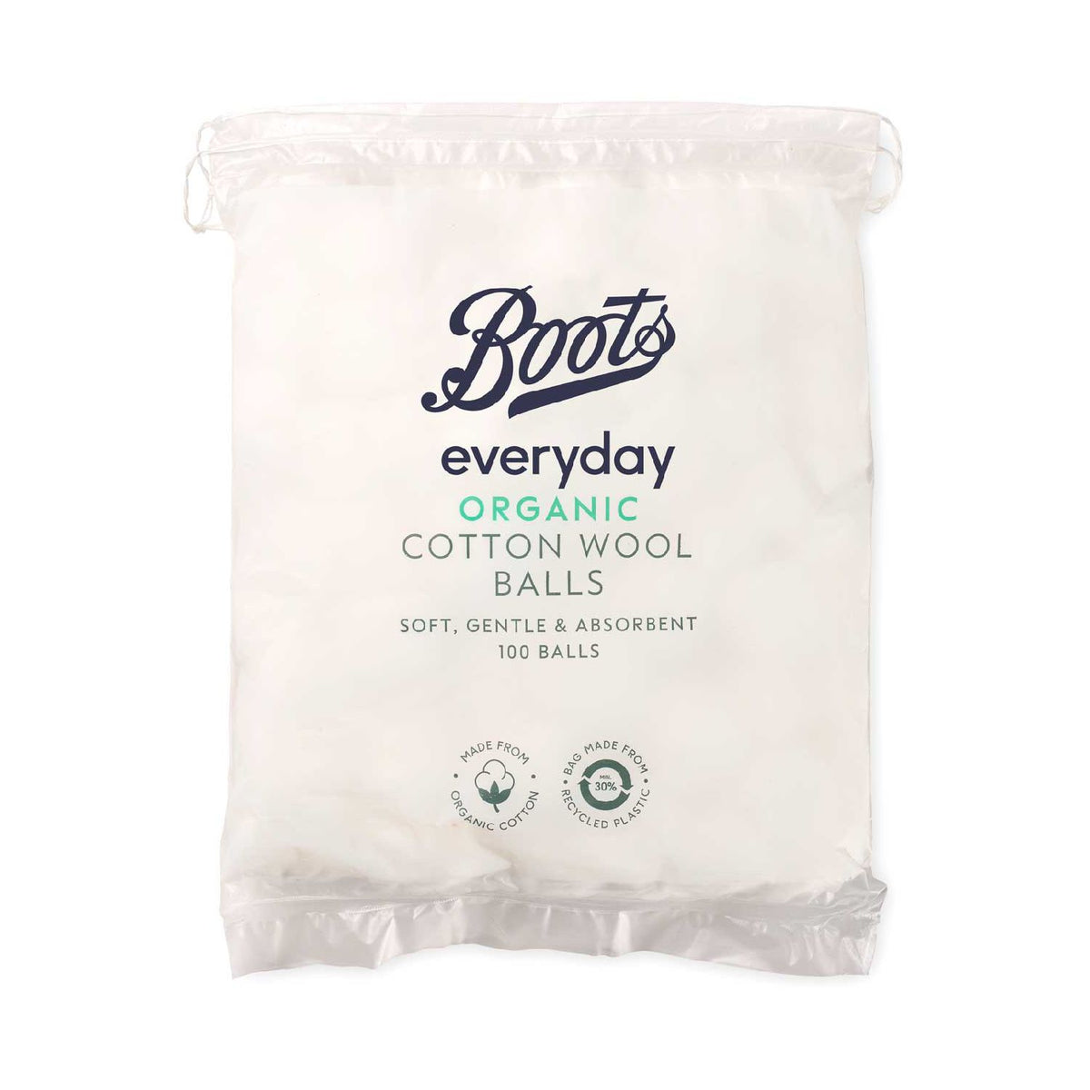 Boots Everyday Organic Cotton Wool Balls 100 - British product