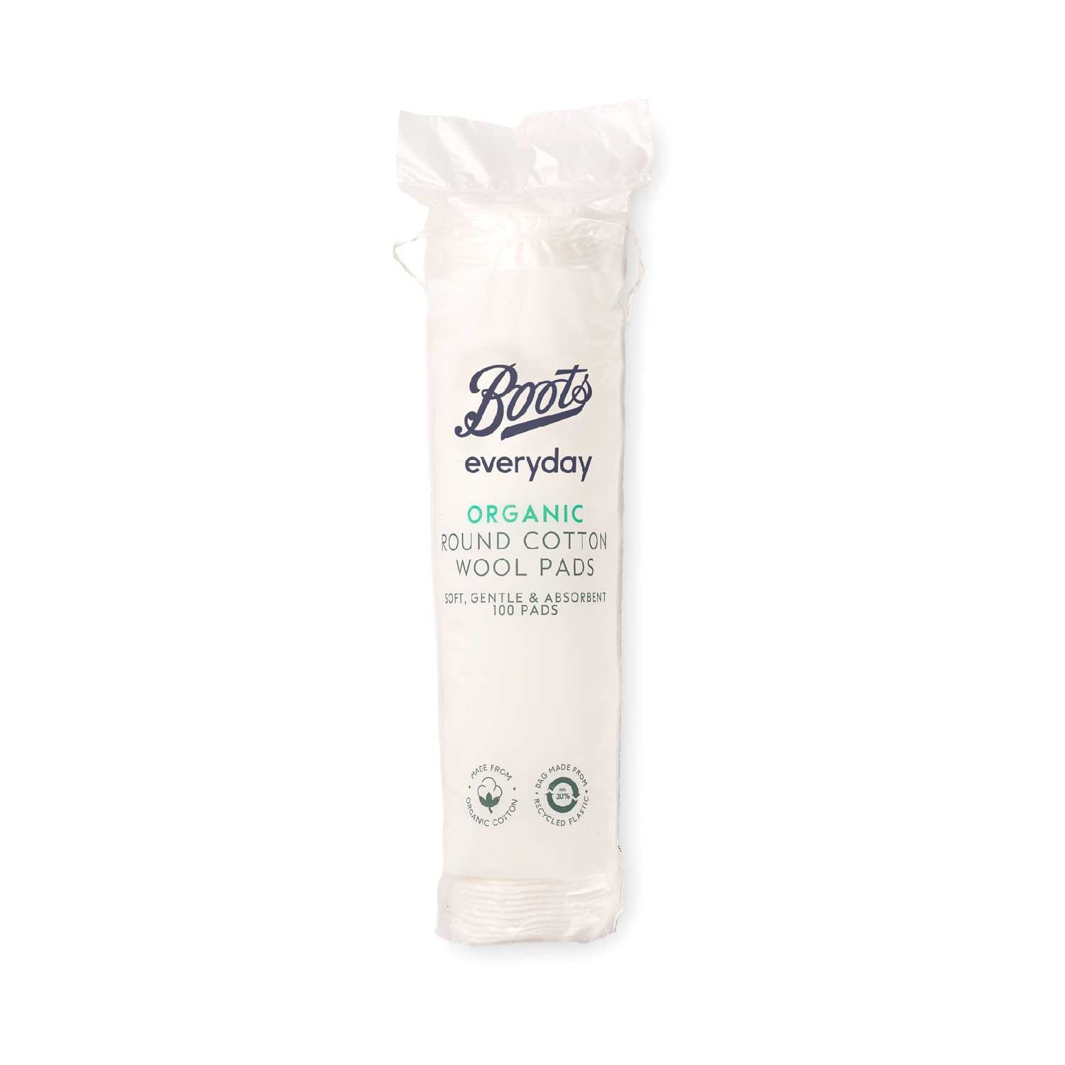 Boots Organic Round Cotton Wool Pads 100 pads - British product