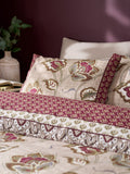 Catherine Lansfield Red Kashmir duvet cover and pillowcase set - British product