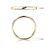 Costco classic court wedding ring 18ct yellow gold, imported from the UK